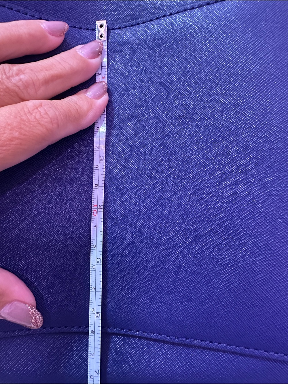 Like NEW Kate Spade leather Navy and Cream Tote - Picture 14 of 15